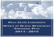 STRATEGIC PLAN: FY20 14 - Pennsylvania State … PLAN: FY20 14 – 2018 Office of Human Resources Strategic Plan 2014-2018 ... Strategic Partner (understands the business and knows