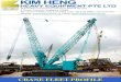 CRANE FLEET PROFILE - kimheng.com.sg · CRANE FLEET PROFILE ... Operating Condition of Boom : Boom Length: 15.25 –60.95 m Boom Working Angle: ... 250T Hydraulic Crawler Crane