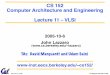 CS 152 Computer Architecture and Engineering Lecture 11cs152/fa05/lecnotes/lec6-1.pdf · Computer Architecture and Engineering Lecture 11 – VLSI ... VLSI UC Regents Fall 2005 ©