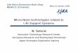 Micro-Nano technologies related to Life Support … · Micro-Nano technologies related to Life Support Systems M. Sakurai ... 2O+CH 4 CO 2 1100g/day 560L/day O 2