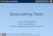 Social Learning Theory - Open.Michigan Learning Theory Caren M. Stalburg, MD MA Clinical Assistant Professor Obstetrics and Gynecology and Medical Education Unless otherwise noted,