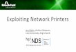 Exploiting Network Printers - Black Hat  Network Printers Jens Mller, Vladislav Mladenov, Juraj Somorovsky, Jrg Schwenk