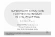 SUPERVISORY STRUCTURE FOR PRIVATE PENSION … · philippine securities & exchange commission supervisory structure for private pension ... financial, actuarial and sec