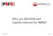 Why are ARCADIA and Capella relevant for MBSE? · 06 / 2017 Why are ARCADIA and Capella relevant for MBSE?