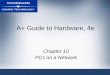 A+ Guide to Hardware, 4e - vermillion.k12.sd.us · A+ Guide to Hardware, 4e 2 Objectives •Learn about different types of physical network architectures •Learn how networking works