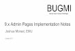 October 2017 9.x Admin Pages Implementation Notes · 9.x Admin Pages Implementation Notes ... No form mods at EMU ... Oracle Fusion Middleware Tomcat 8.x Banner INB 8.x Banner