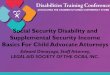 Social Security Disability and Supplemental Security ... Training-Social...Social Security Disability and Supplemental Security Income ... Other 3,529. The Age 18 ... Social Security