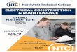 ELECTRICAL CONSTRUCTION & MAINTENANCE - … · ELECTRICAL CONSTRUCTION & MAINTENANCE 100% OVERALL PLACEMENT RATE: MEDIAN PAY: $24.70 per hour ... TTY: (800) 627-3529 ntc.admissions@ntcmn.edu