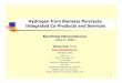Hydrogen from Biomass Pyrolysis: Integrated Co …2100 kg/ha) International Workshop on Anthropogenic Terra Preta Soils, (July 2002 Brazil) 11 Drivers for Food and Energy Production