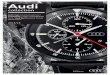 Audi CollectionBeileger 458-1104 10 18englischWelt ― 07 3 Sinn Chronograph Audi design This automatic chronograph was designed and developed by Audi with watch manufacturer Sinn