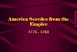 America Secedes from the Empire - Fort Cherry School … · America Secedes from the Empire 1775 - 1783. April ... Ticonderoga and Crown Point ... Bunker Hill (and wanted a repeat