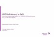 VDE Fachtagung in Suhl · CDMA EVDO – optimised for data services with short latency, large M2M capacity and support of QoS LTE in Band 31 – new technology with 1.4, 