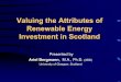 Valuing the Attributes of Renewable Energy Investment … · Valuing the Attributes of Renewable Energy ... Thurstone(1927) Random Utility Theory Lancaster ... Price Annual increase
