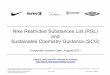 Nike Restricted Substances List (RSL) and Sustainable ... · Nike RSL and Sustainable Chemistry Guidance THE INFORMATION CONTAINED IN THIS DOCUMENT IS THE CONFIDENTIAL A ND PROPRIETARY