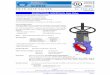 BIDIRECTIONAL WAFER Knife Gate Valve - …€¦ ·  · 2016-08-29This knife‐gate valve’s main characteristic is that it provides a full continuous flow. This means that in open