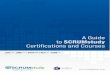 A Guide to SCRUMstudy Certifications and Courses · A Guide to SCRUMstudy Certifications and Courses SDC™ ... Agile & Scrum Overview Scaling Scrum ... • Scrum of Scrums (SoS)