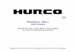 for Hurco Machining Centers mill options... · for Hurco Machining Centers - ii WinMax Mill Options 704-0116-410 WinMax Mill Options The information in this document is subject to