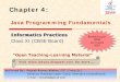 Java Programming Fundamentals - GitHub Pages · JAVA Character Set & Tokens Character set is a set of valid characters that a language can recognize. It may be any letter, digit or