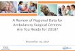 A Review of Regional Data for Ambulatory Surgical … Review of Regional Data for Ambulatory Surgical Centers: Are You Ready for 2018? ... [PaDi-niFT rng ain3M/hcin] ... – CMS makes