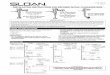 INSTALLATION INSTRUCTIONS FOR EXPOSED … · Code No. 0816195 Rev. 5 (07/14) INSTALLATION INSTRUCTIONS FOR EXPOSED ROYAL® FLUSHOMETERS LIMITED WARRANTY Unless otherwise noted, Sloan