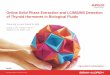 Online Solid Phase Extraction and LC/MS/MS Detection … Solid Phase Extraction and LC/MS/MS Detection of Thyroid Hormones in Biological Fluids ... Shimadzu® LCMS-8030