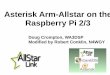 Asterisk Arm-Allstar on the Raspberry Pi 2/3 · Asterisk Arm-Allstar on the Raspberry Pi 2/3 Doug Crompton, WA3DSP Modified by Robert Conklin, N4WGY A melding of Asterisk PBX and