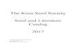 The Kusa Seed Society Seed and Literature Catalog … Kusa Seed Society Seed and Literature Catalog 2017 The Kusa Seed Research Foundation Post Office Box 761 Ojai, California 93024
