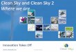Clean Sky and Clean Sky 2 Where we are - EUCASS 2015 Sky and Clean Sky 2 Where we are. ... Control & Power Systems Externals & Structures ... Electrical ECS demonstration