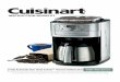 INSTRUCTION BOOKLET - cuisinart.com · 12. Do not use appliance for other than intended use. 13. Snap lid securely onto carafe before ... The burr mill grinder in your new Fully Automatic
