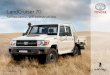 LandCruiser 70 rural, mining and construction sites, LandCruiser became the ‘go to’ vehicle you could always count on. Today, LandCruiser 70 