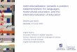 Internationalisation: towards a position statement… · Internationalisation: towards a position statement/vision for languages, multicultural education, and the internationalisation