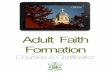 Adult Faith Formation - €¦ · Introduction to Christian Morality" ... Principles for Addressing Diversity Issues in Youth ... or contact the diocesan Director of Faith Formation