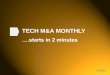 TECH M&A MONTHLY - Corum Group Webinar May... · A graduate with Distinction from Harvard Business School, ... Practo Technologies ... Compile business/marketing plan