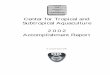 Center for Tropical and Subtropical Aquaculture 2 0 0 2 ... · Reproduction and Selective Breeding of ... development and demonstration centers in the United States ... the Center