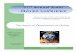 Division ConferenceDivision Conference - ASQasq.org/audit/2012/07/2012-audit-conference-program.pdf · ASQ 21th Annual Audit Division Conference ... Governance & Audit Management