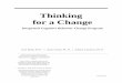 Thinking for a Change - Arizona Department of Corrections · presented many of the cognitive restructuring and cognitive ... Thinking for a Change is comprised of 22 ... statements