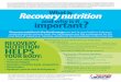 Recovery nutrition What is - USFSA Specialists in Sport Dietetics ... What happens to your body when you train hard? ... Recovery nutritionWhat is