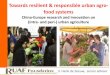 Towards resilient & responsible urban agro- food systems · Towards resilient & responsible urban agro-food systems ... globalization of ... advantages and disadvantages of each