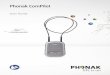 Phonak ComPilot User Guide - Advanced Bionics ComPilot 029-0237-02/V1.00 ... the universal power supply ... Before any phone, music or TV streaming can take place, the …