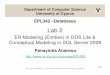 ER Modeling (Entities) in DDS Lite & Conceptual …panic/teaching/2013F.EPL342...2-1 EPL342: Databases – Panayiotis Andreou (University of Cyprus) EPL342 –Databases Lab 2 ER Modeling