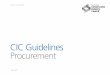 CIC Guidelines Procurement - New Zealand Construction ...nzcic.co.nz/wp-content/uploads/2015/10/7-CIC-2016-Procurement.pdf · CIC Guidelines Procurement ... Coordinate construction