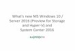 What's new MS Windows 10 / Server 2016 (Preview for … ·  · 2015-11-10Microsoft MVP fuer Hyper-V seit 2014 (MVP Forefront von ... • HoloLens • Windows Update for Business
