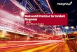 Real-world Practices for Incident Response - isaca.org Practices for Incident Response ... scenarios from the Top down. 18 ... • Tabletop scenarios that need to be completed with