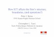 How ICT affects the firm’s structure, boundaries, (and ... Tucci How ICT affects the firm’s structure, boundaries, (and operations?) Peter J. Brews UNC Kenan-Flagler Business School