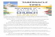 TABERNACLE TIMEStabernacle-umc.com/wp-content/uploads/2017/09/September-2017... · TABERNACLE TIMES SEPTEMBER 10th is In ... we welcome your prayer support as we plan ... Tabernacle