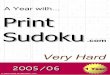 A Year with Print Sudoku · 8 5 1 5 3 5 7 2 1 9 5 7 Sudoku 10: Very hard