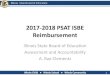 2017-2018 PSAT ISBE Reimbursement · •Existing or new spring administrations of: –PSAT 8/9 (9th graders) ... –Request 11th grade Fee Waivers for PSAT/NMSQT ... PowerPoint Presentation