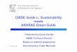 CIBSE Guide L: Sustainability meets ASHRAE Green …cibseashrae.org/presentations/Hywel1107.pdfCIBSE Guide L: Sustainability meets ASHRAE Green Guide Presented by Hywel Davies CIBSE