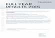 FULL YEAR RESULTS 2014 RESULTS 2015 - ASX · Financial highlights • Assets under management ... Continental Europe ... results and business of Henderson Group plc