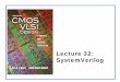 Lecture 32: SystemVerilogteacher.buet.ac.bd/abmhrashid/vlsi2_SystemVerilog.pdf · SystemVerilog module adder(input logic [31:0] a, input logic [31:0] b, output logic [31:0] y); assign